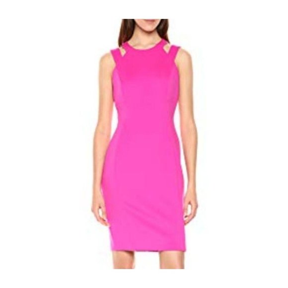 Calvin Klein Dresses & Skirts - CALVIN KLEIN	PLUS SIZE BACK ZIP DRESS	16	PINK